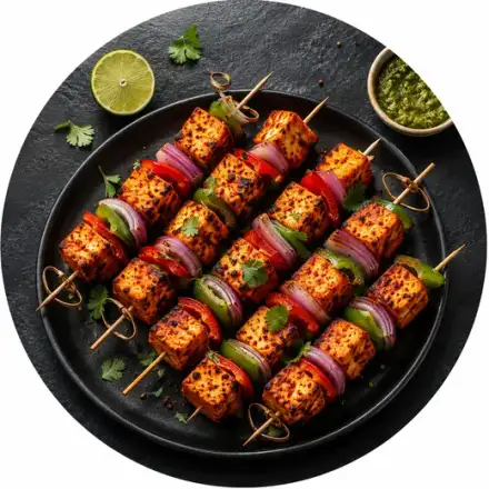 Paneer tikka skewers at Mother Masala Family Kitchen, Virar West